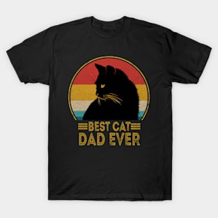 Best Cat Dad Ever Vintage T-Shirt